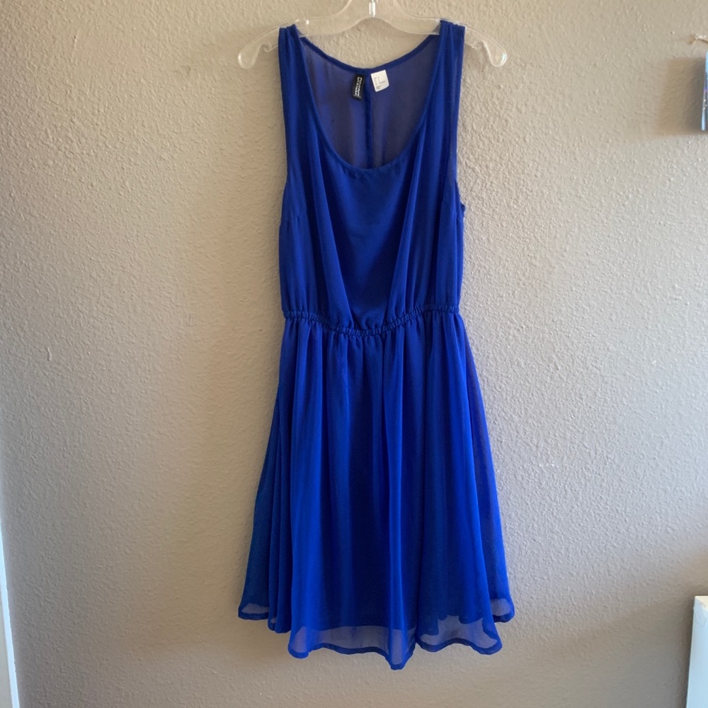 mini blue dress